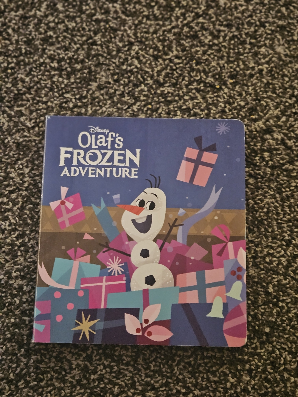 Disney Olaf's Frozen Adventure Board Book - Blue, Pink, Teal